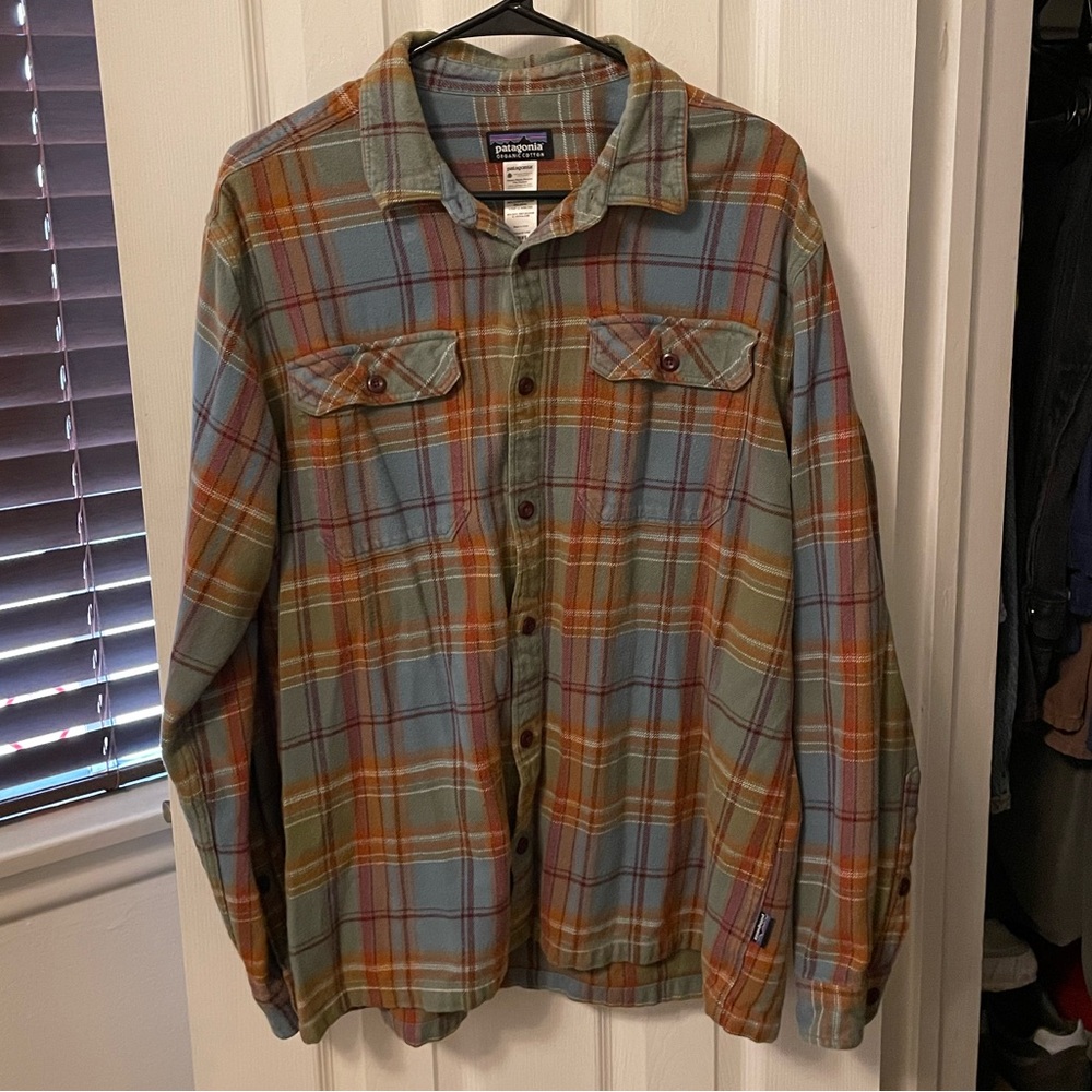 Patagonia Organic Cotton Flannel Mens Large